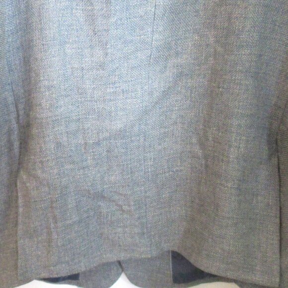 Joseph Abboud Blue Wool / Linen Blend Size 52 Regular, Double Vent, Lined  E399 - Picture 5 of 12